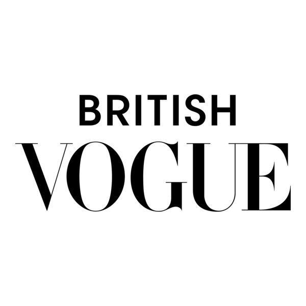 British Vogue logo featuring DOTTO luxury resort wear designer profile