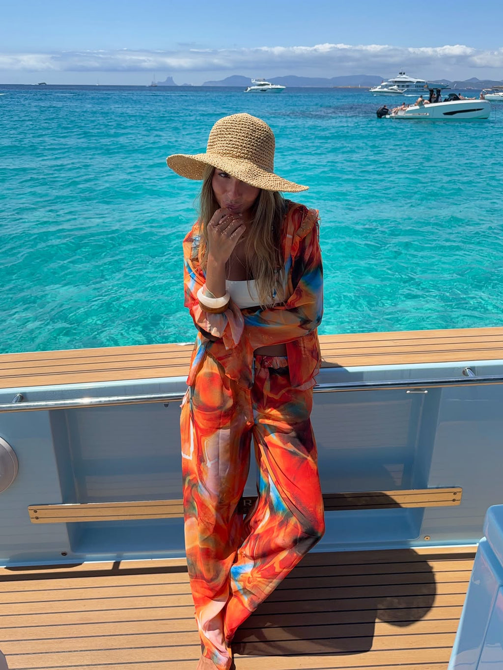 Mar Naranja Shirt Set