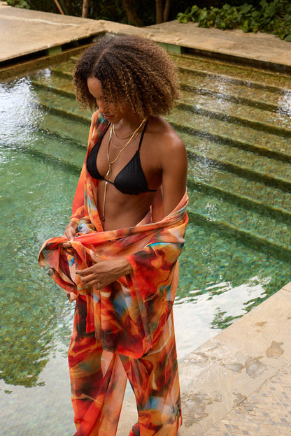 Mar Naranja Kimono Set