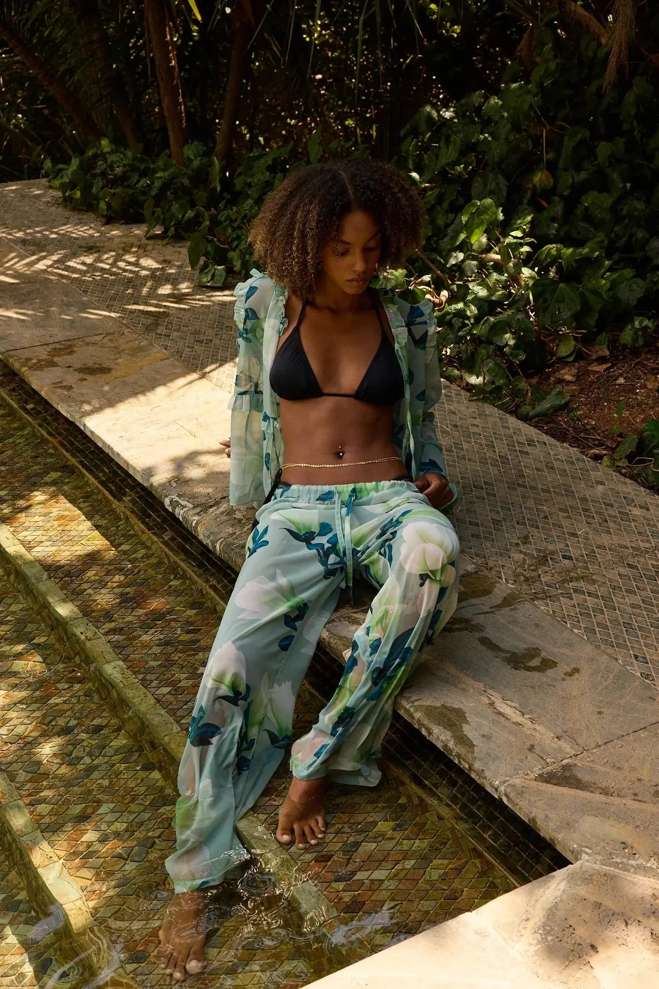 Algue Fleurie Shirt Set DOTTO