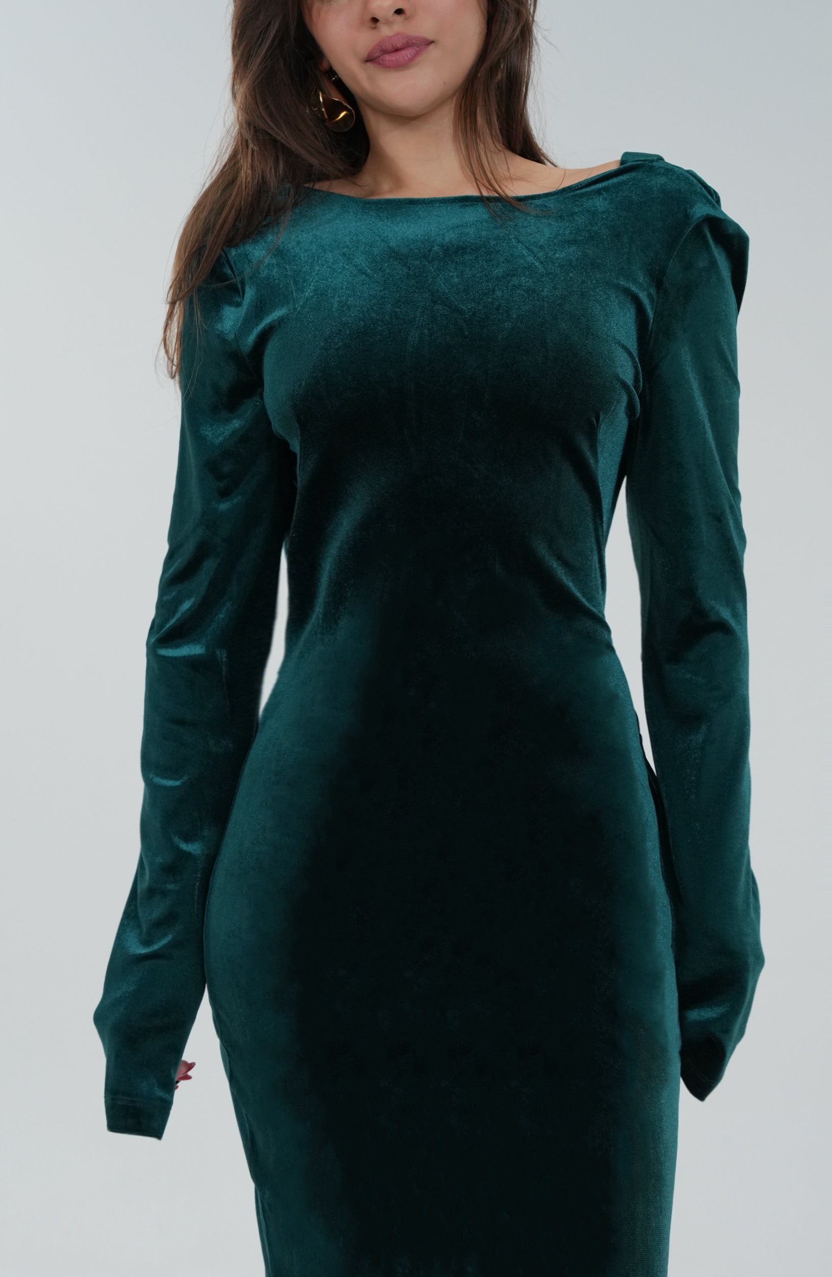 evergreen long sleeve dress long dress for women with sleeves Evergreen Long Dress L-parroquiadesanalbertomagno.com