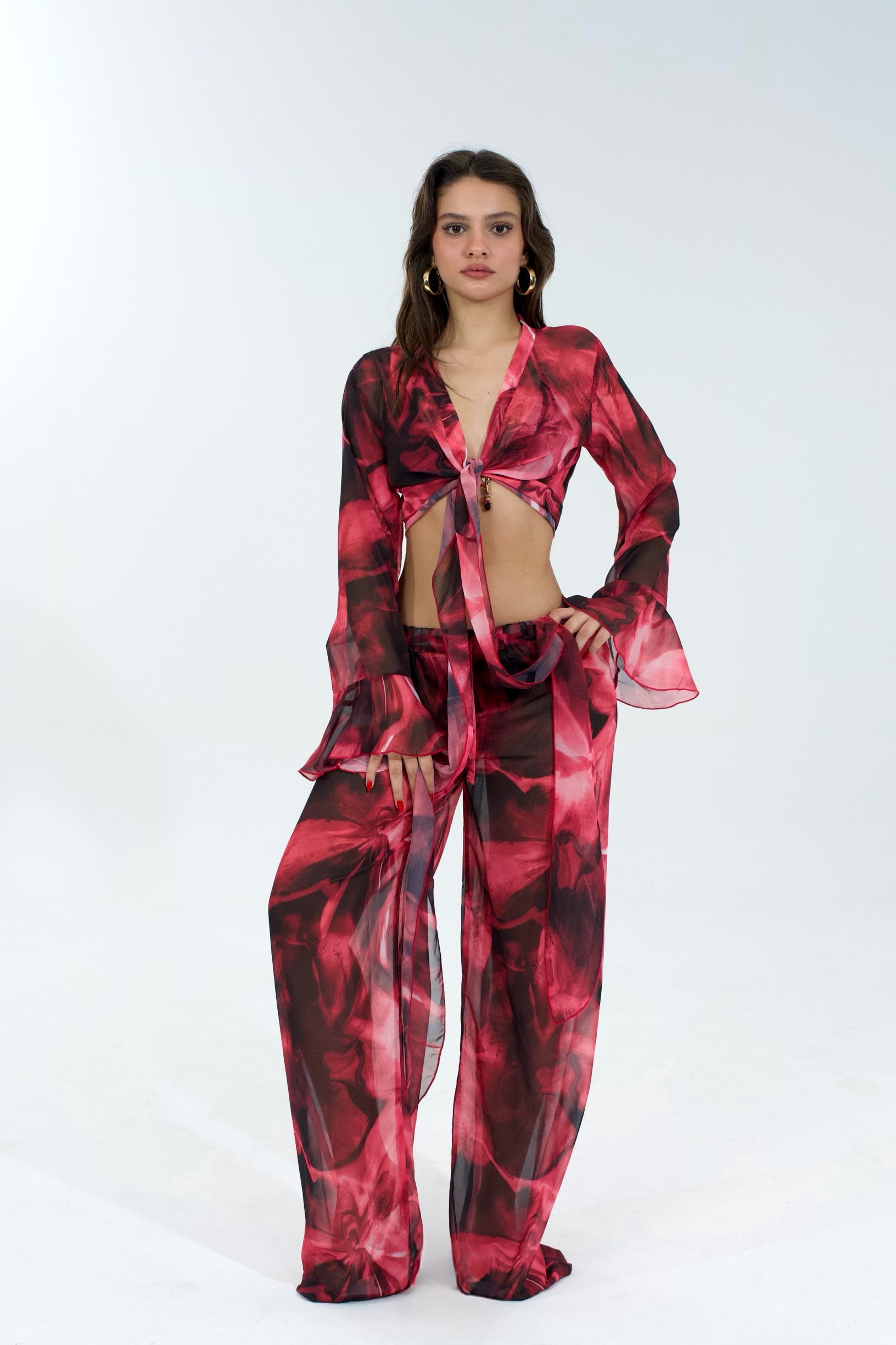 Ondes Roses Cross Set
