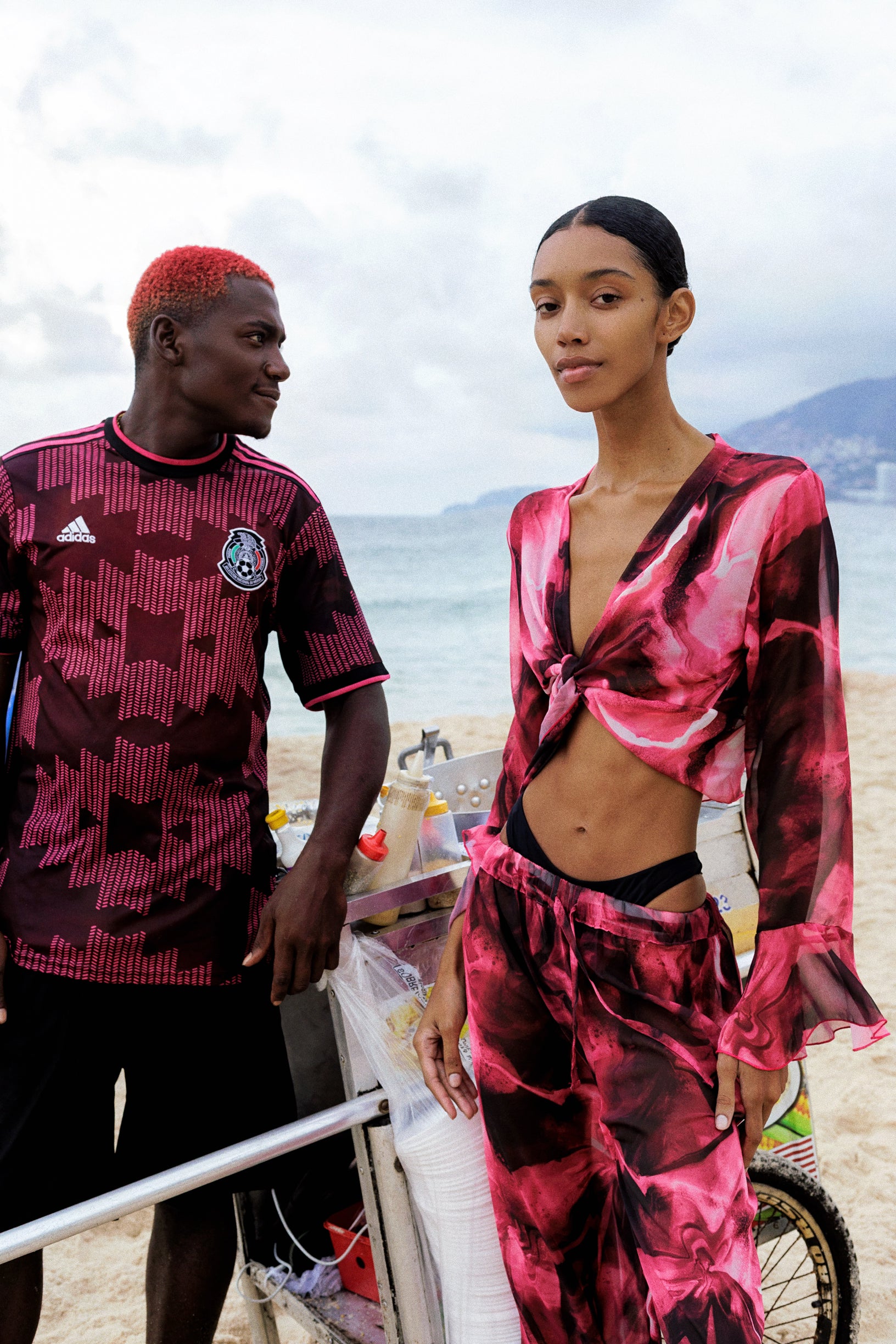 Ondes Roses Cross Set