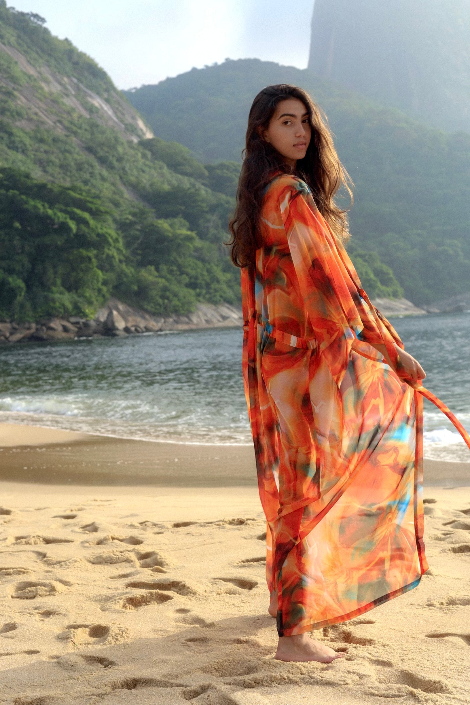 Mar Naranja Kimono